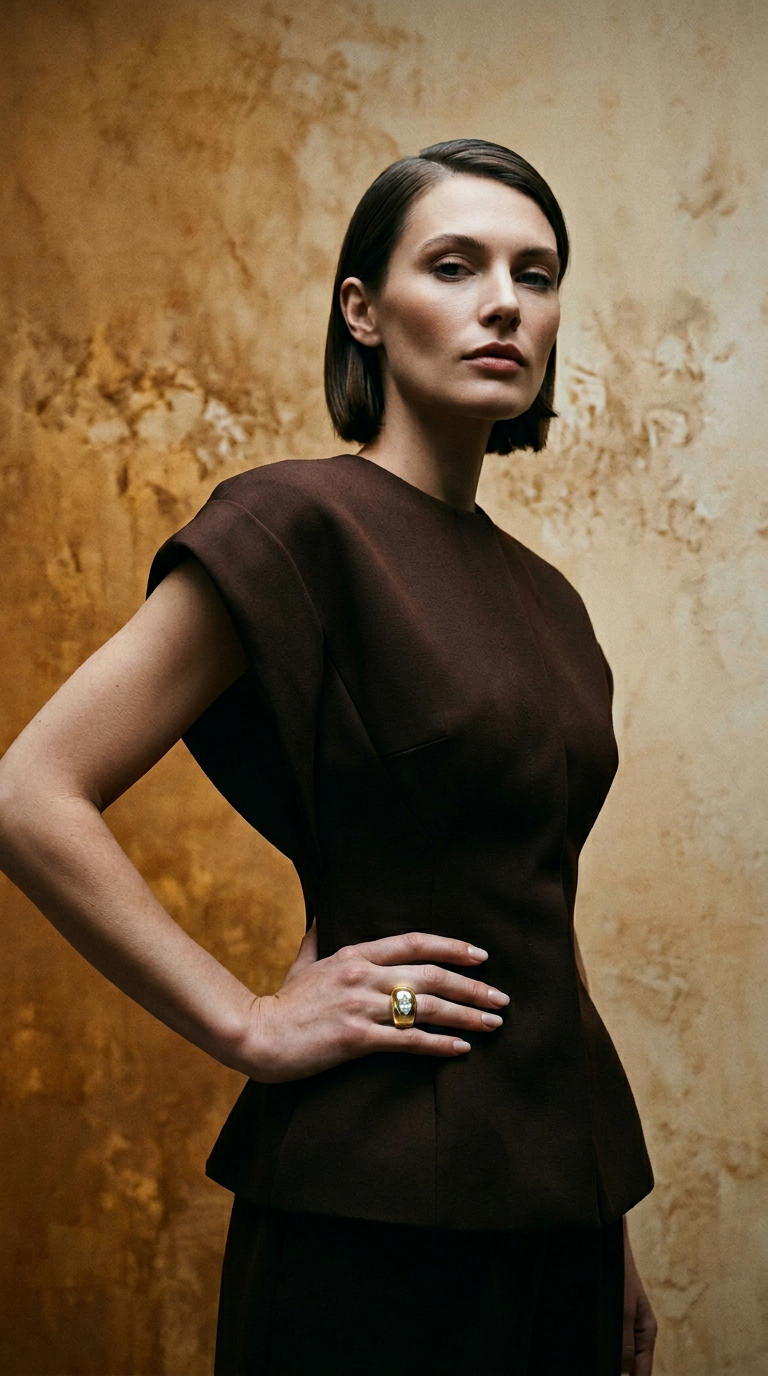 AI product shot of The Smart Cocktail Ring Puff