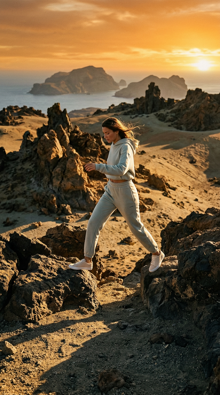 AI product shot of Cotton Fleece Joggers