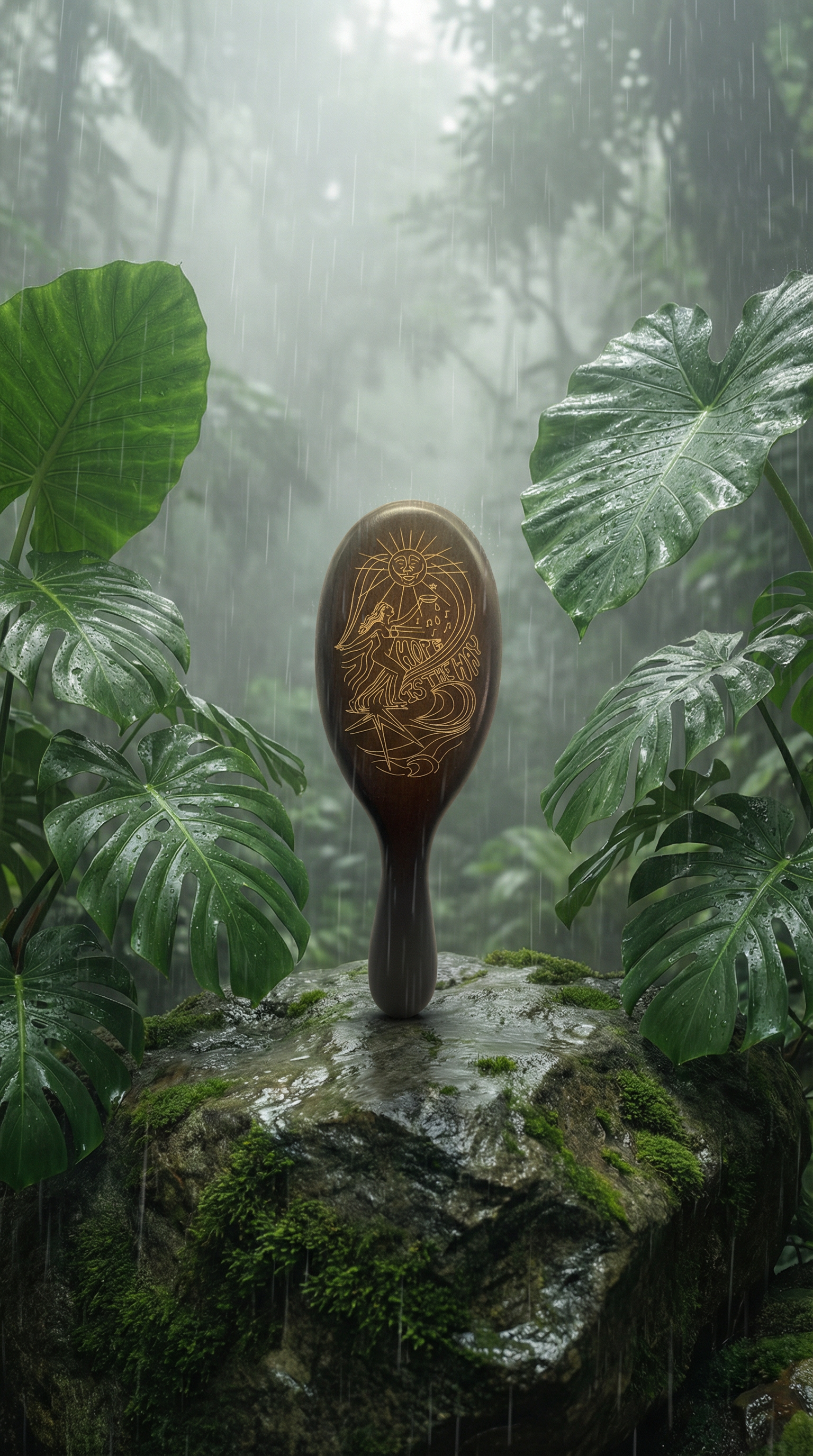 AI product shot of Hope is the Way Brush