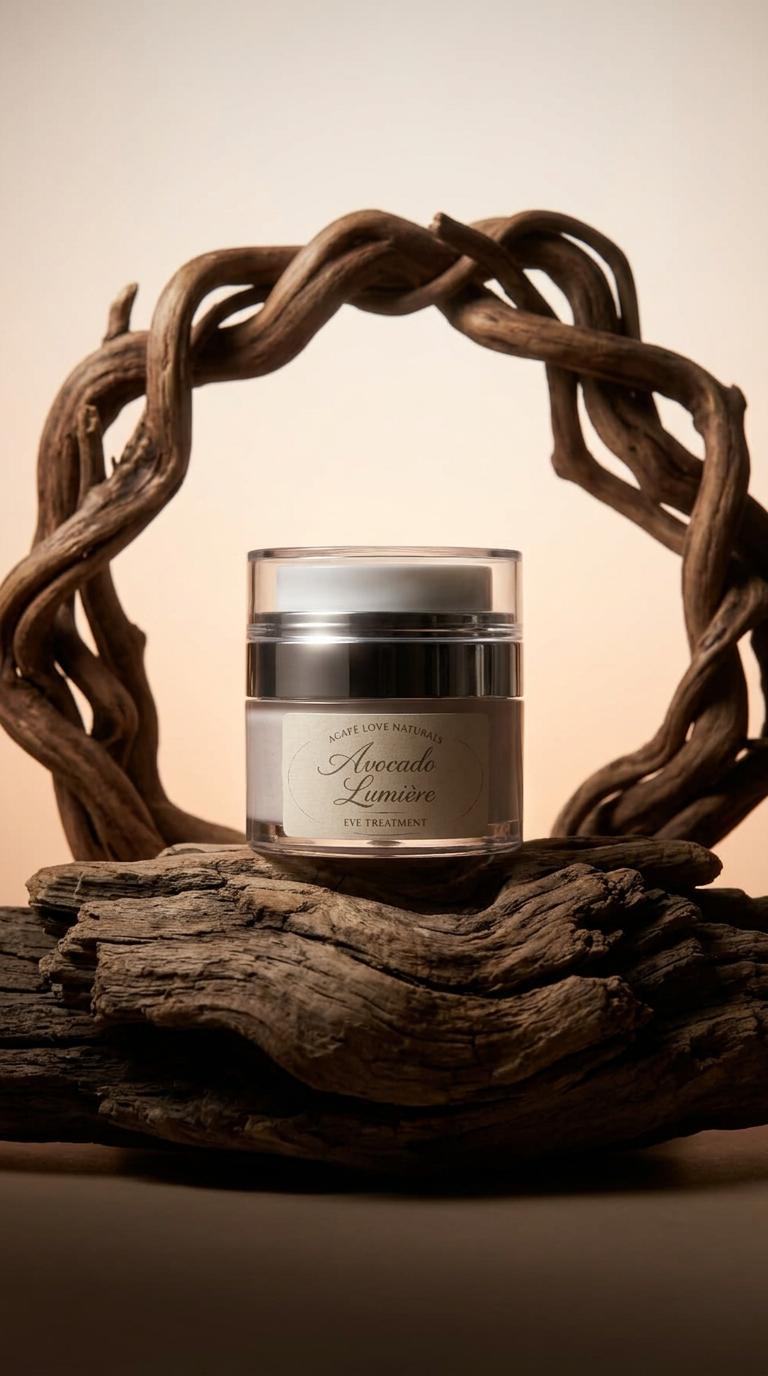 AI product shot of Avocado Lumière Eye Treatment