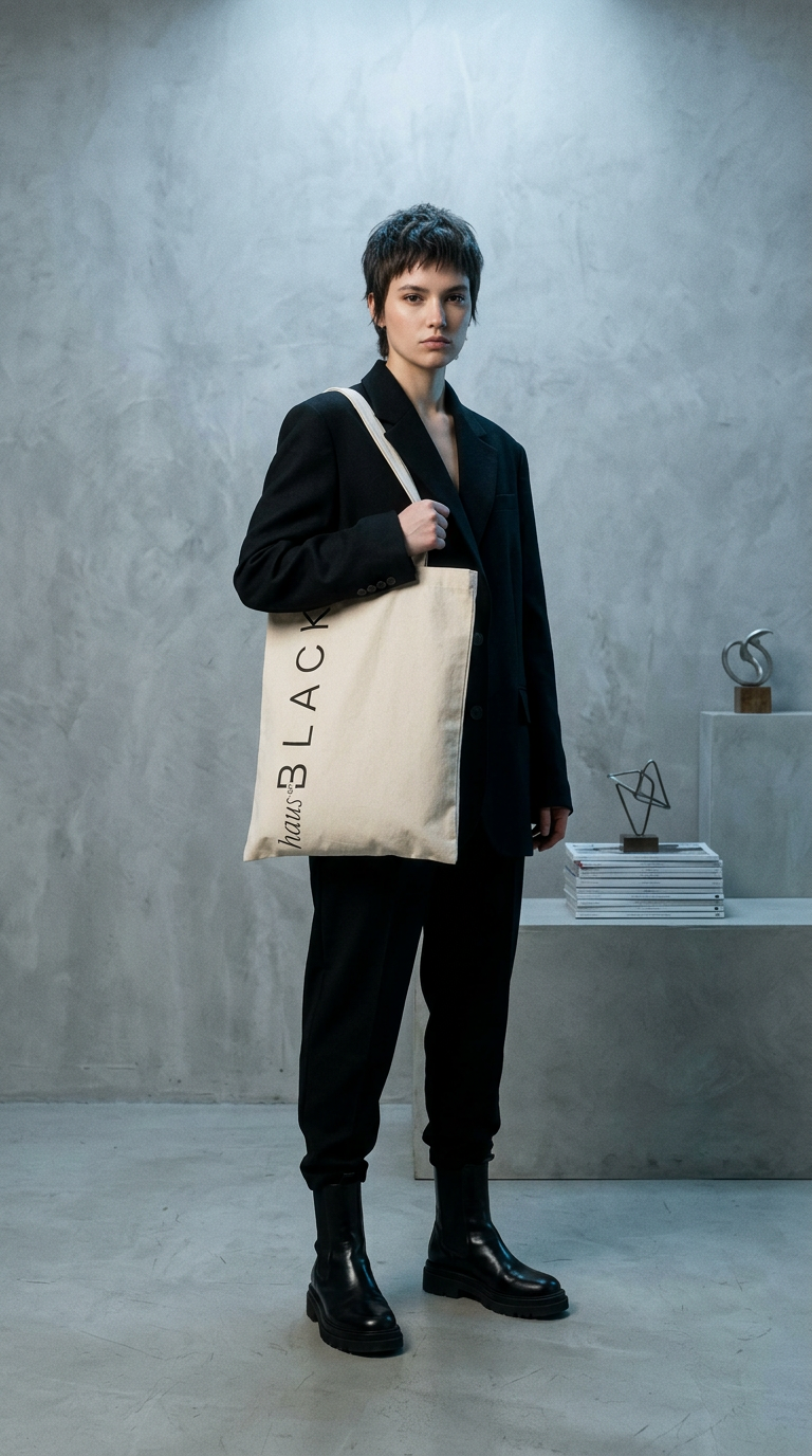 AI product shot of The Haus Tote