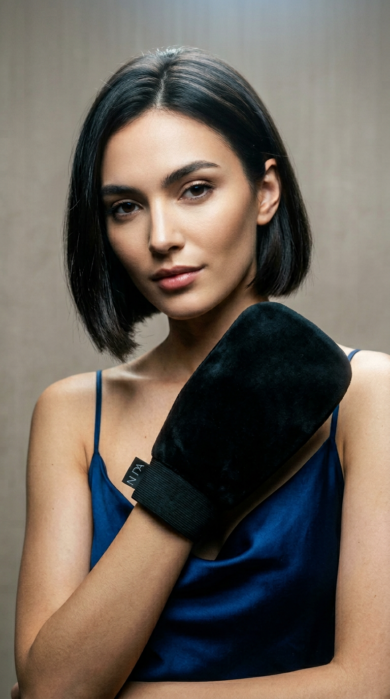 AI product shot of Exfoliating Glove - NUDA