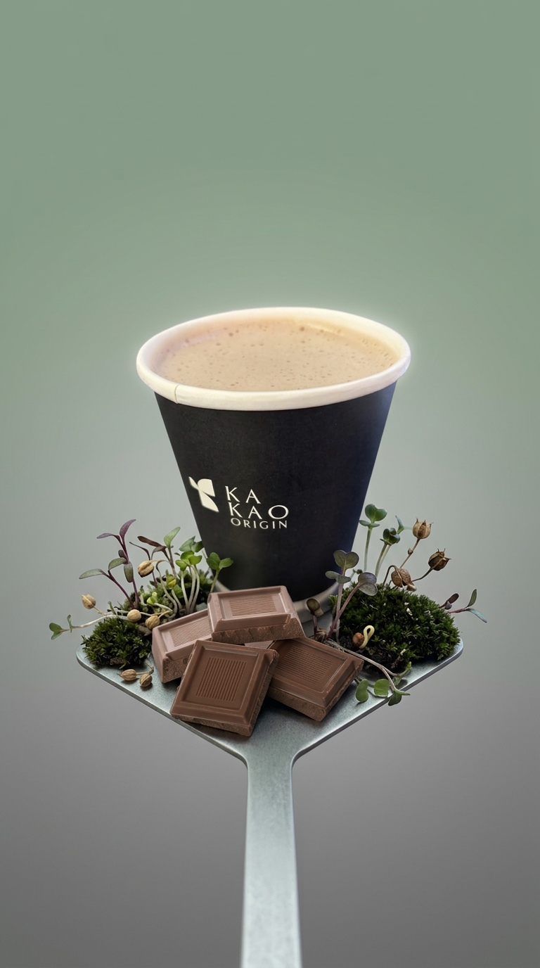 AI product shot of Milk Chocolate Drink