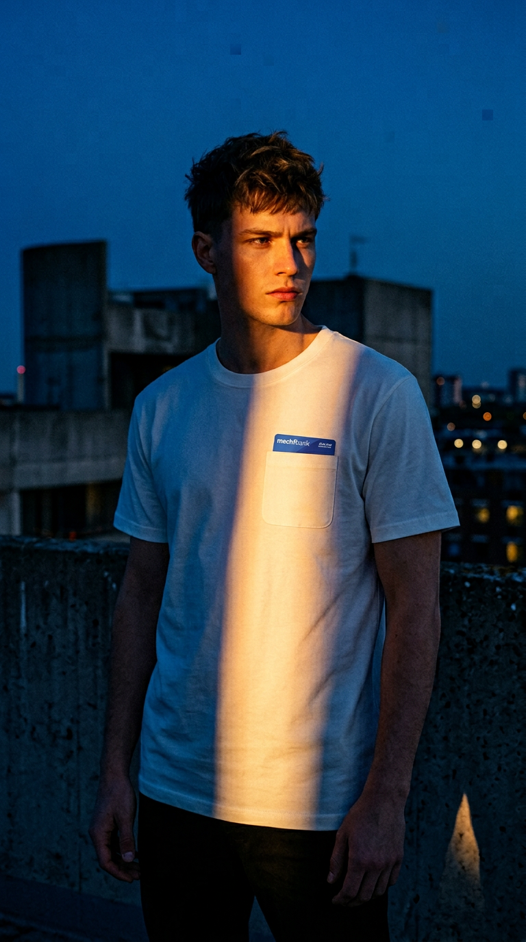 AI product shot of Credit Card Pocket Tee