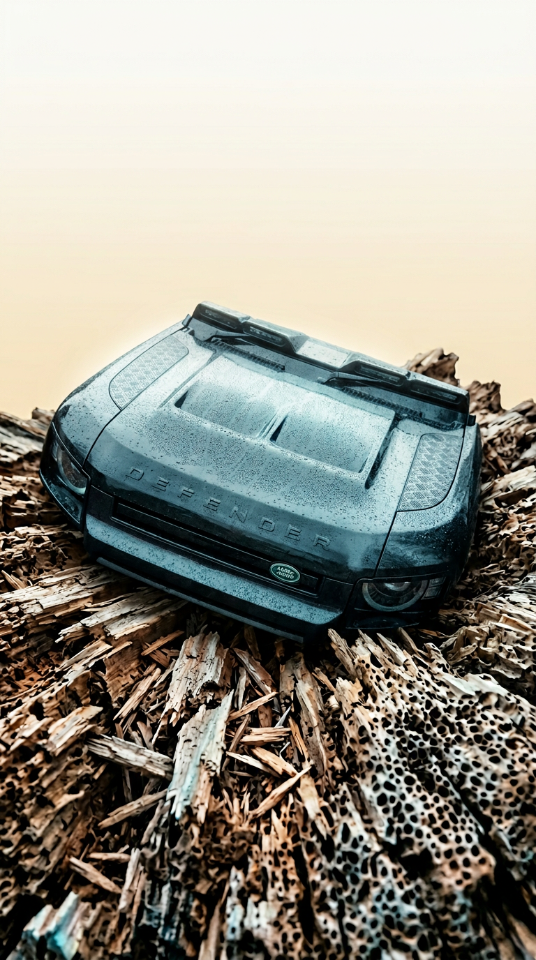 AI product shot of Defender L663 SVR Style Bonnet