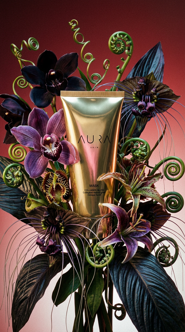 AI product shot of Collagen Glow Wrapping Mask