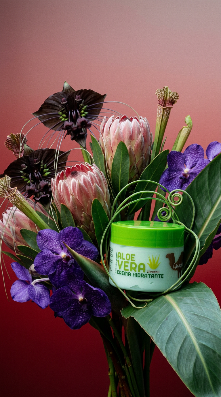 AI product shot of Crema Hidratante Aloe Vera Lanzarote 250ml