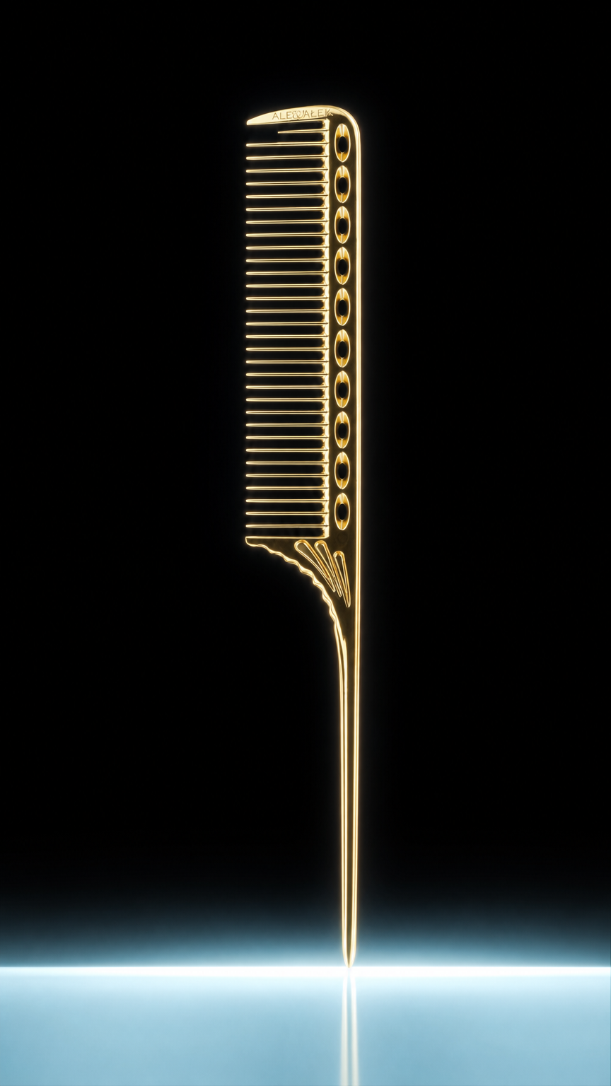 AI product shot of Grzebień