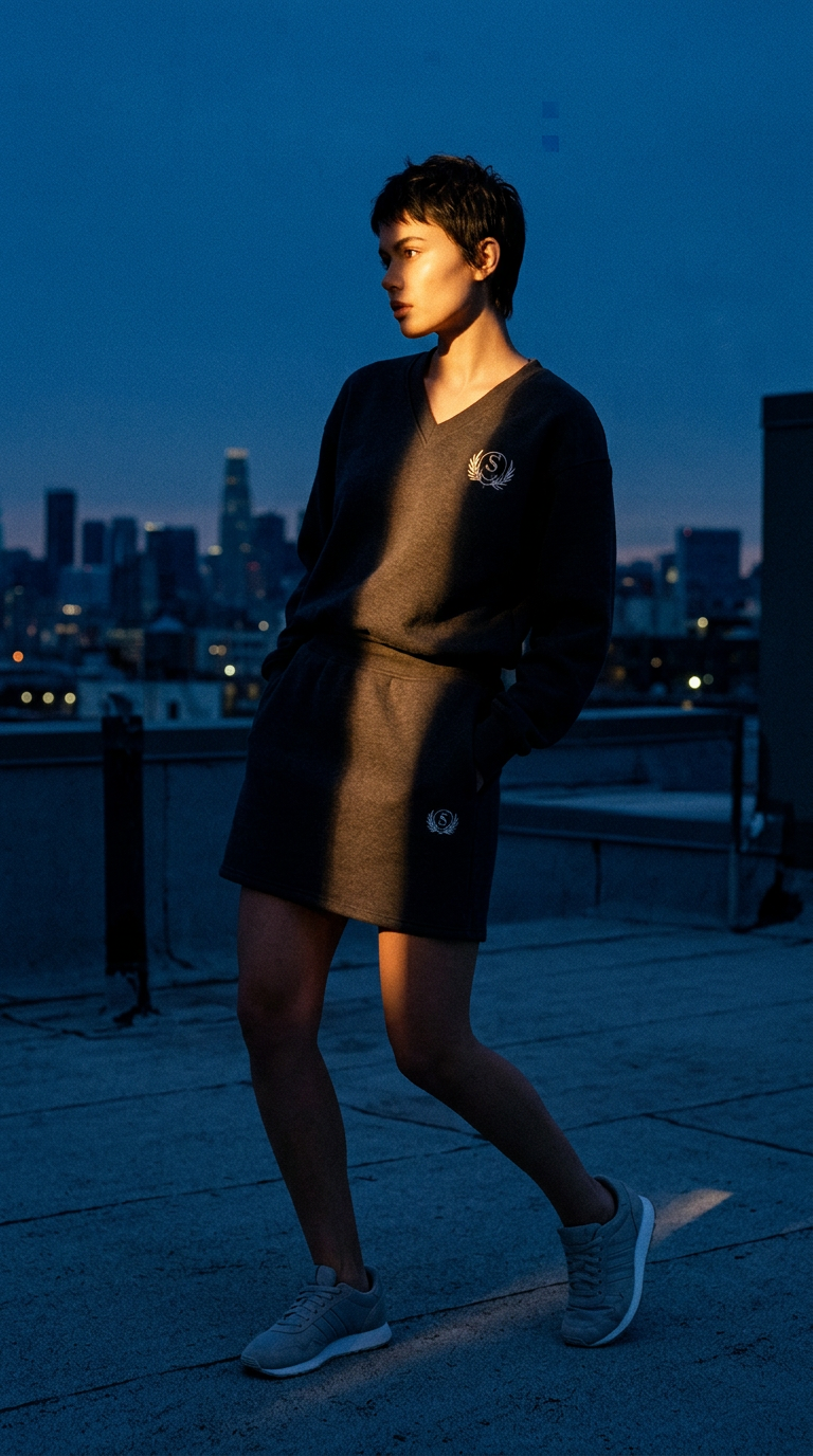 AI product shot of Reed Knit Sweater