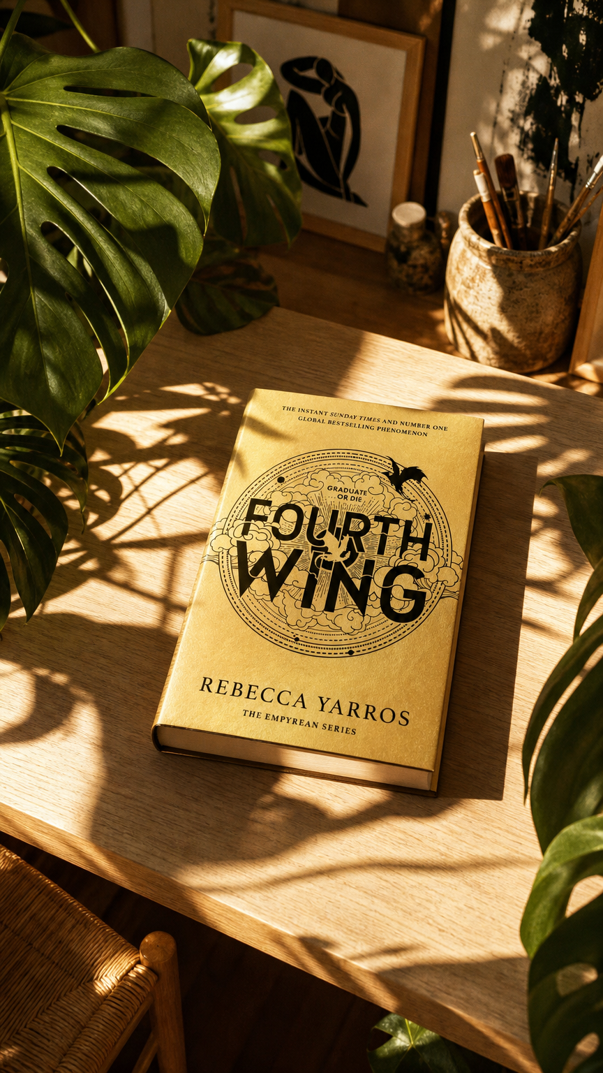 AI product shot of Fourth Wing : DISCOVER THE INSTANT SUNDAY TIMES AND NUMBER ONE GLOBAL BESTSELLING PHENOMENON!* by Rebecca Yarros