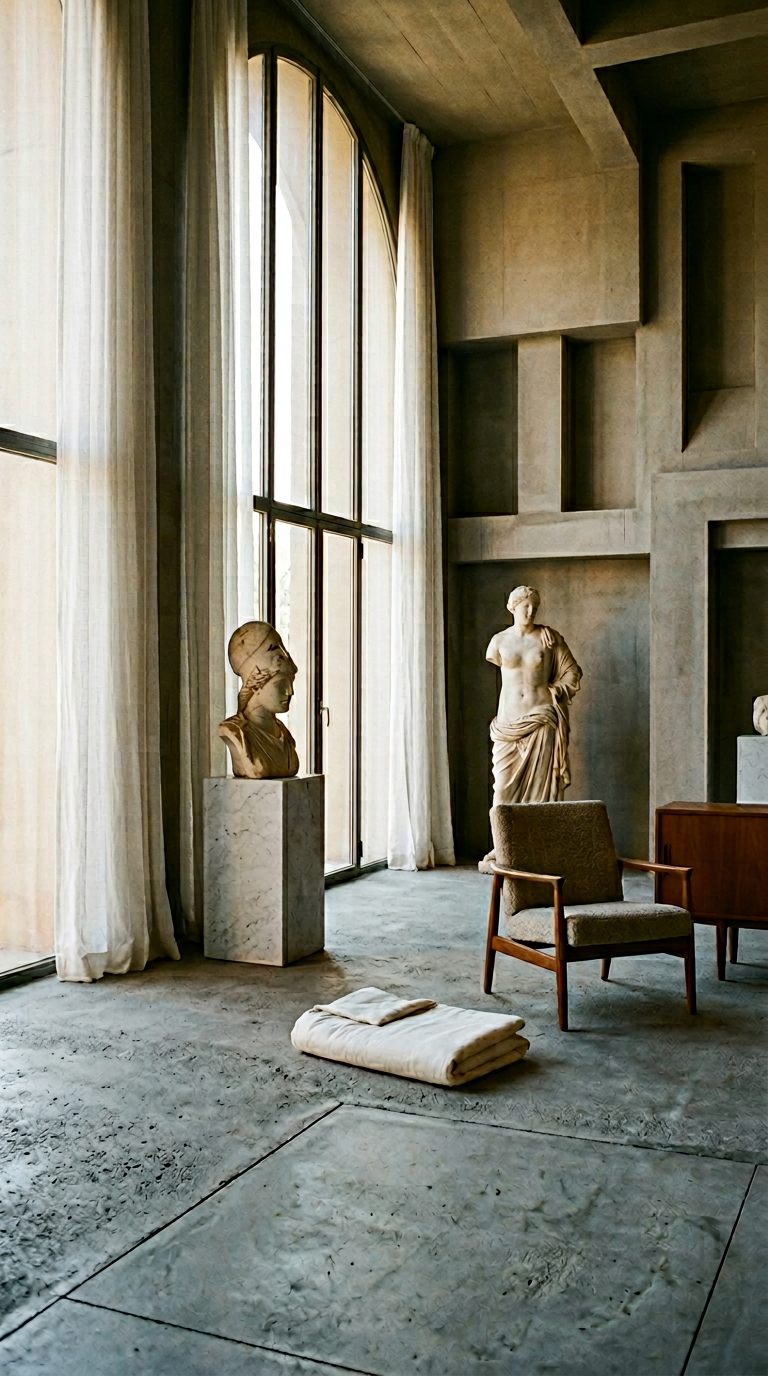 AI product shot of 극세사 터치 파일 순면패드 아이보리