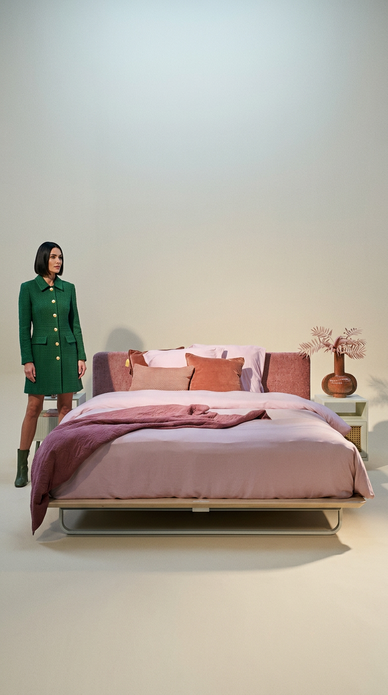 AI product shot of LESS bed