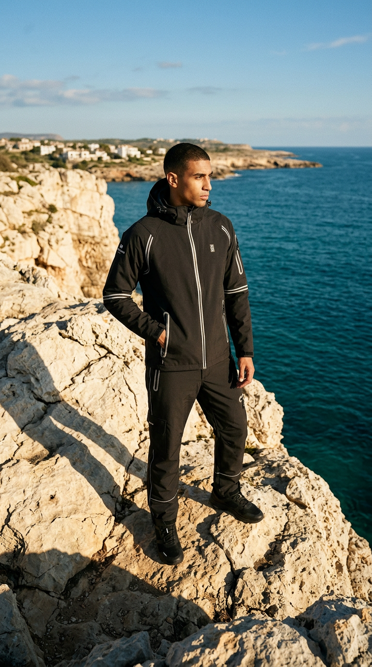 AI product shot of Men's A.W.R Softshell Jacket