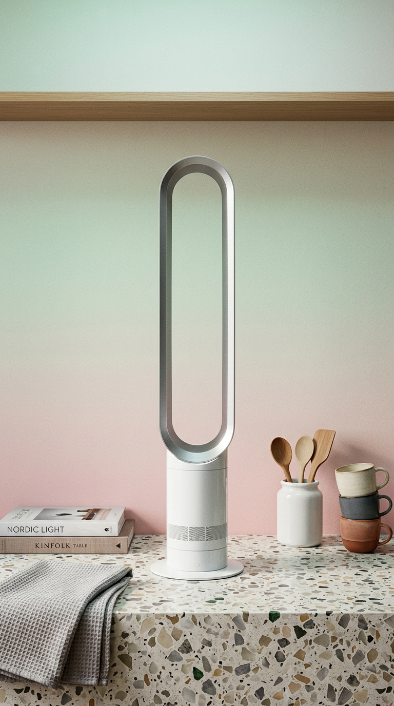 AI product shot of Dyson Cool AM07 Tower Fan