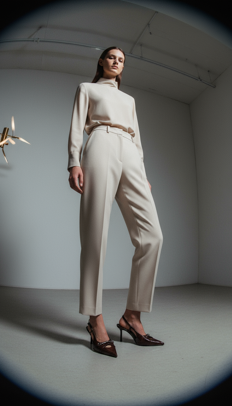 AI product shot of CRACKLED HIGH-HEEL SHOES