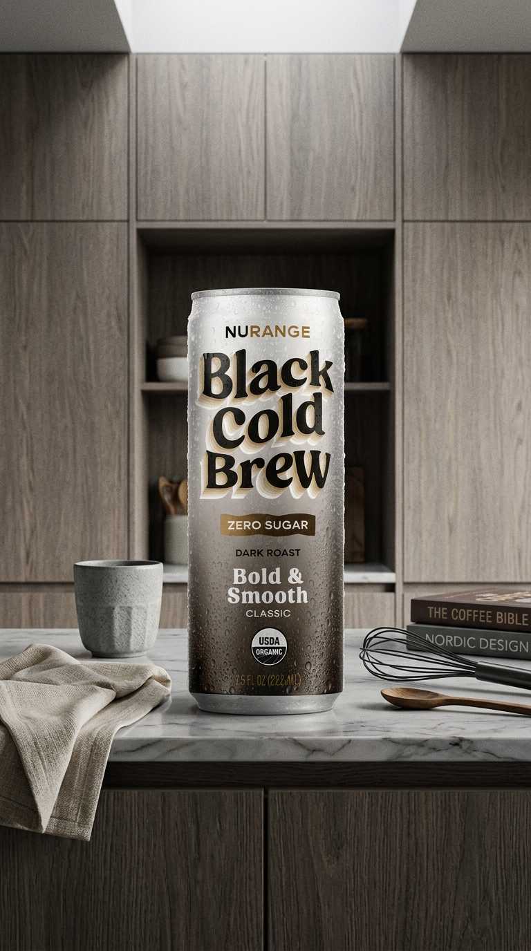 AI product shot of Black Cold Brew