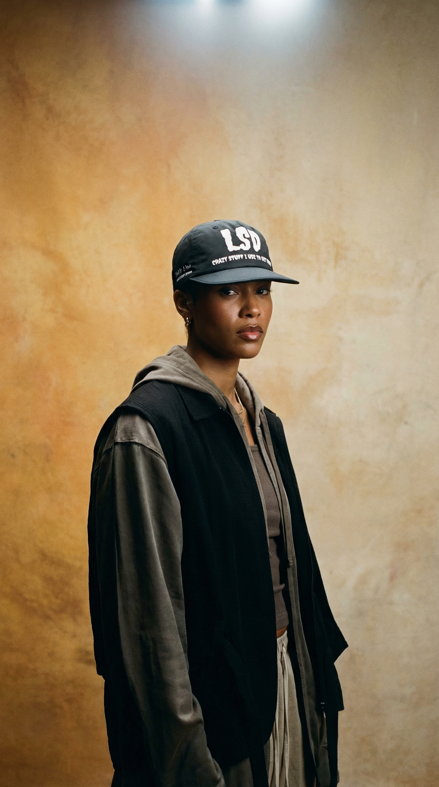 AI product shot of LSD RUNNING CAP