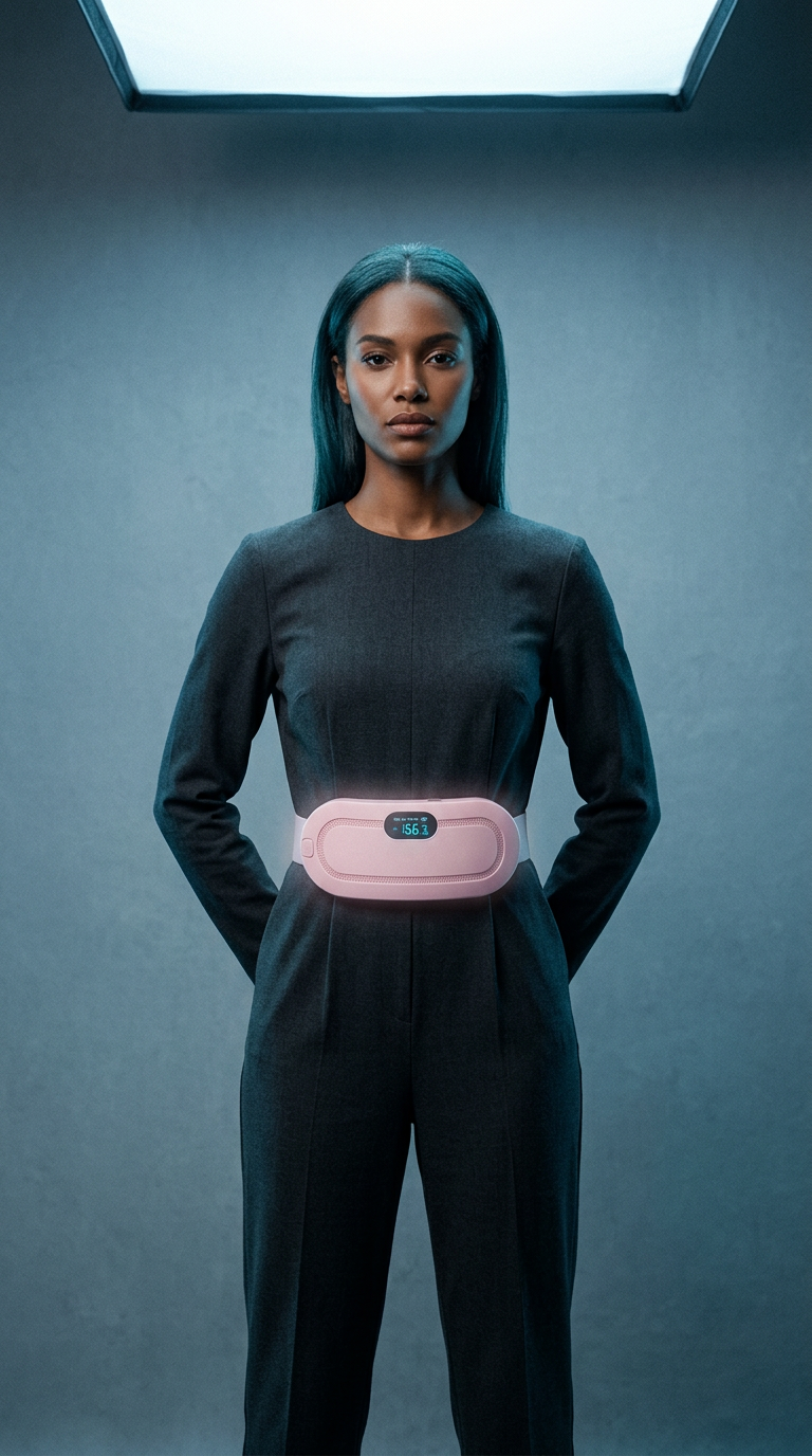 AI product shot of Thermal belt for menstrual pain