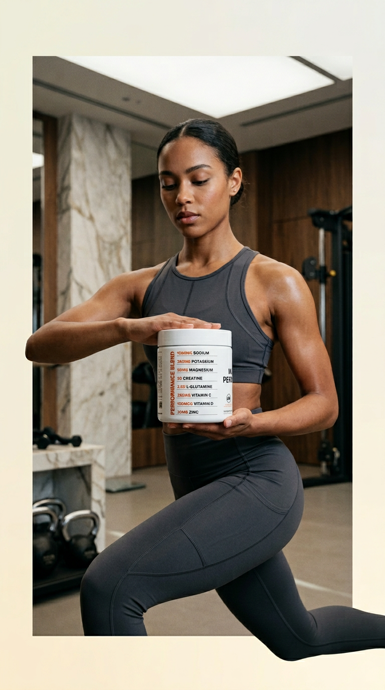 AI product shot of PERFORMANCE BLEND