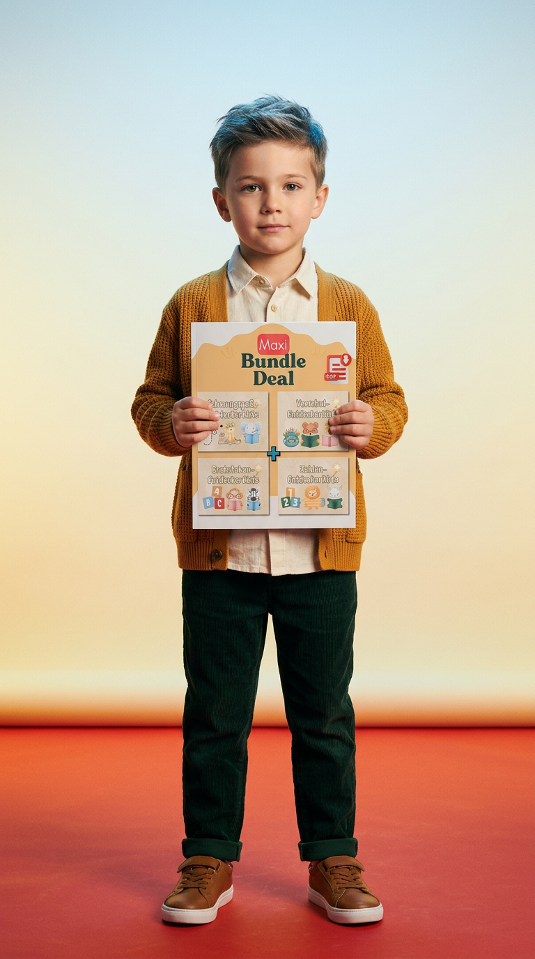AI product shot of Maxi-Vorschul-Bundle-Download: Vorschul + Schwungspaß + Zahlen + Buchstaben -PDF