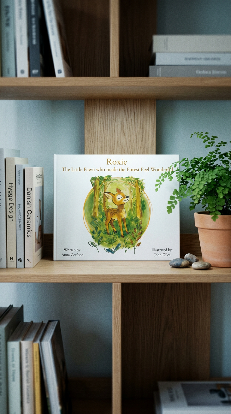 AI product shot of Roxie: The Little Fawn Who Made the Forest Feel Wonderful