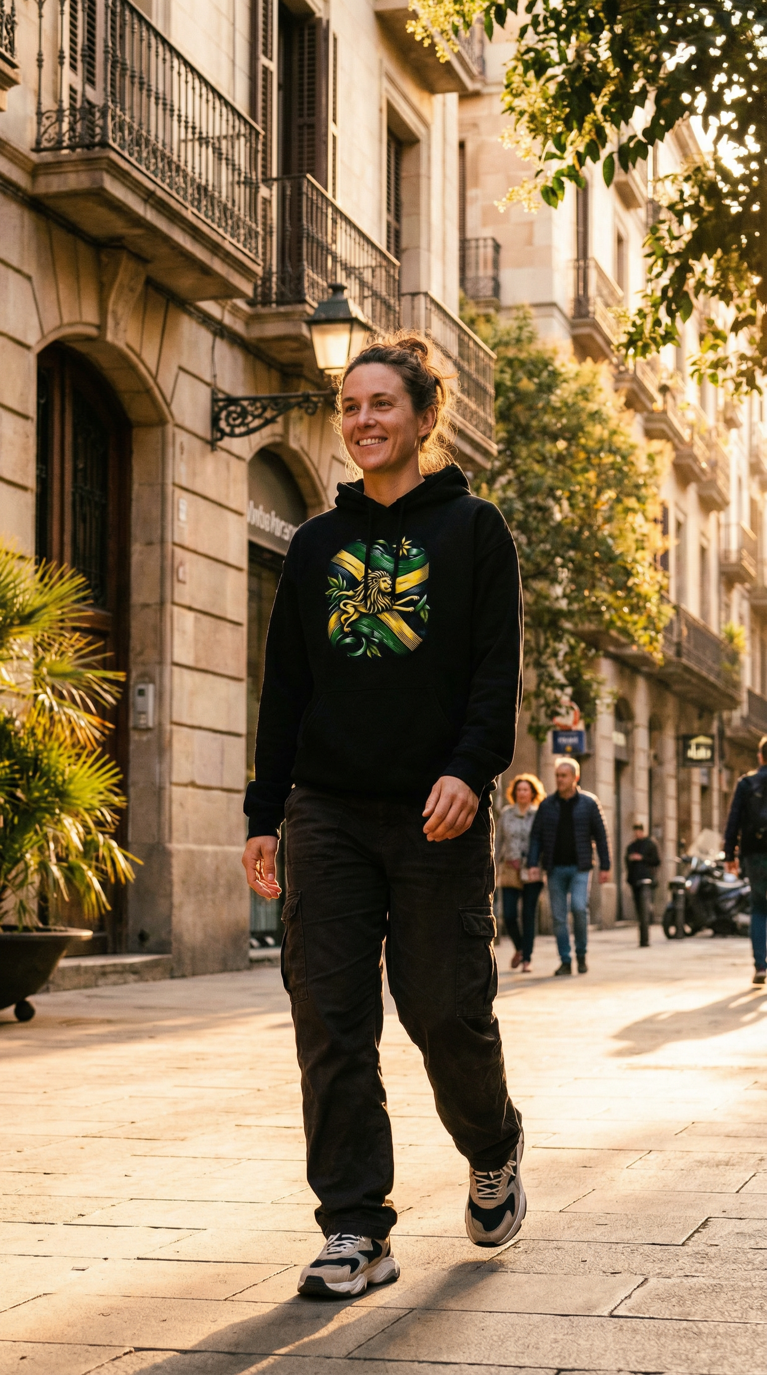 AI product shot of Yaadie Hoodie: Island Vibes Pullover