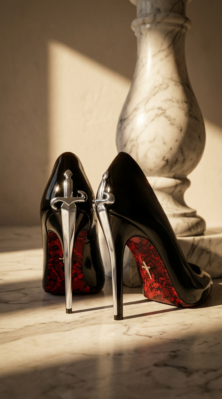 AI product shot of BLADE OF ELEGANCE SILVER: *LIMITED EDITION* Only 3 left