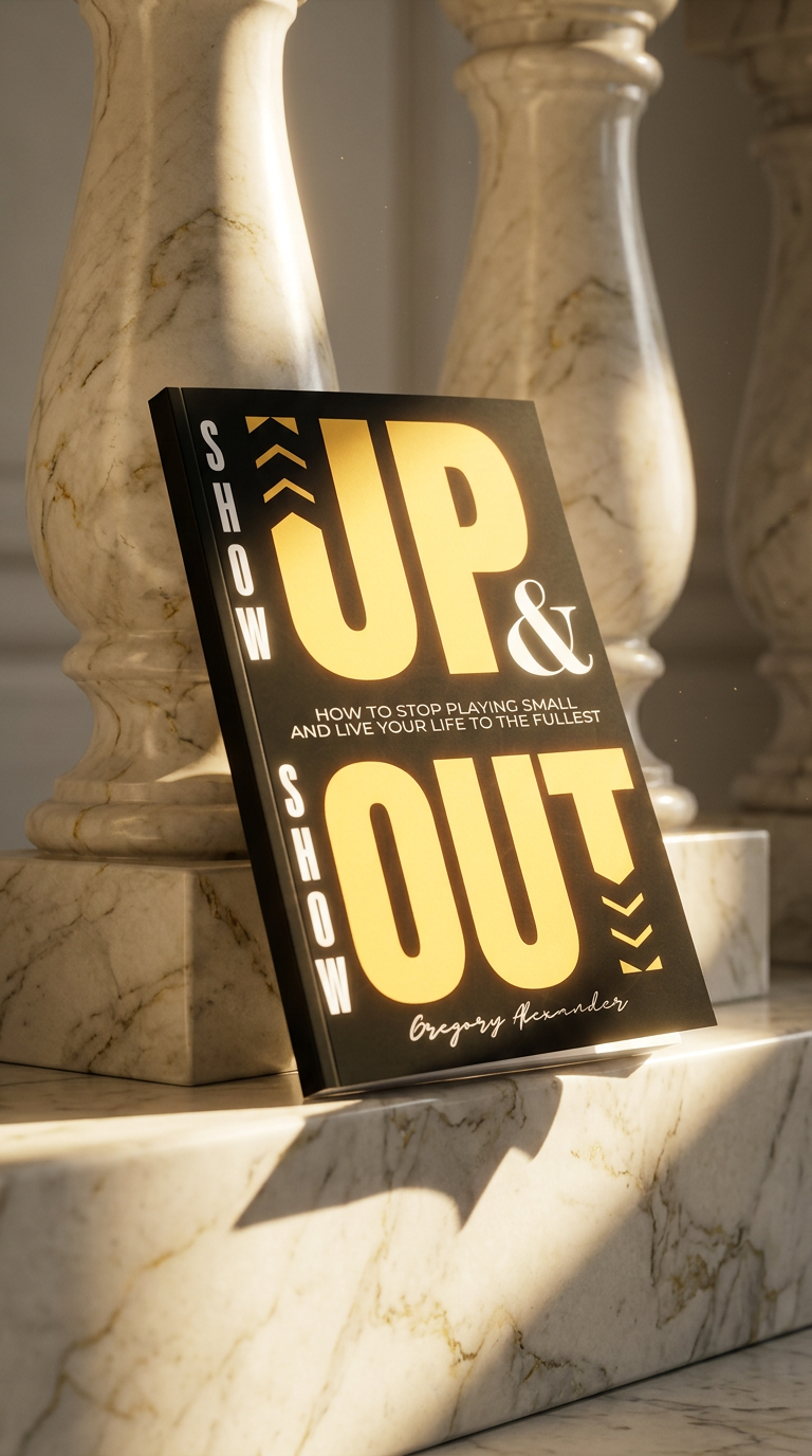AI product shot of Show Up & Show Out Paperback