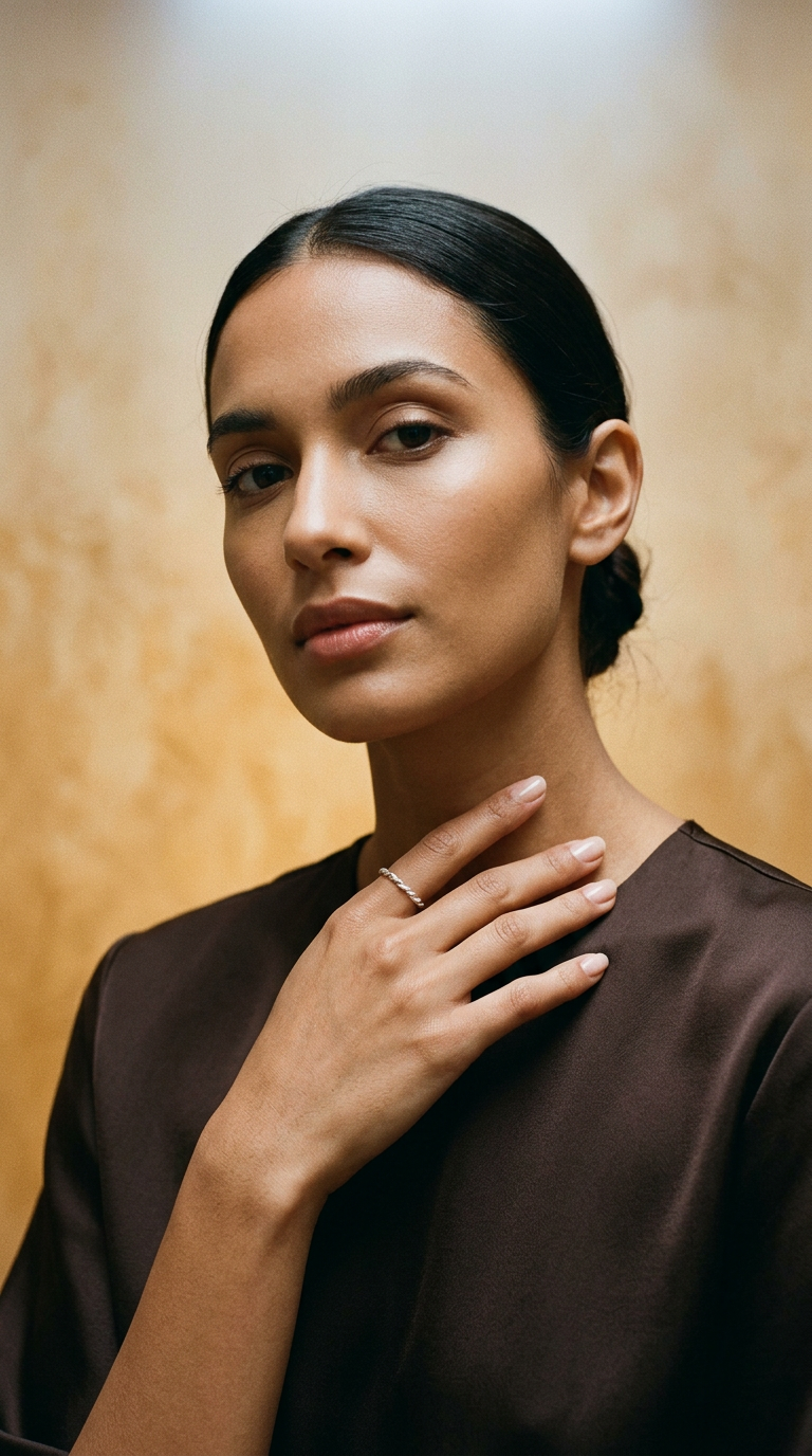 AI product shot of Two-Strand Twisted Ring