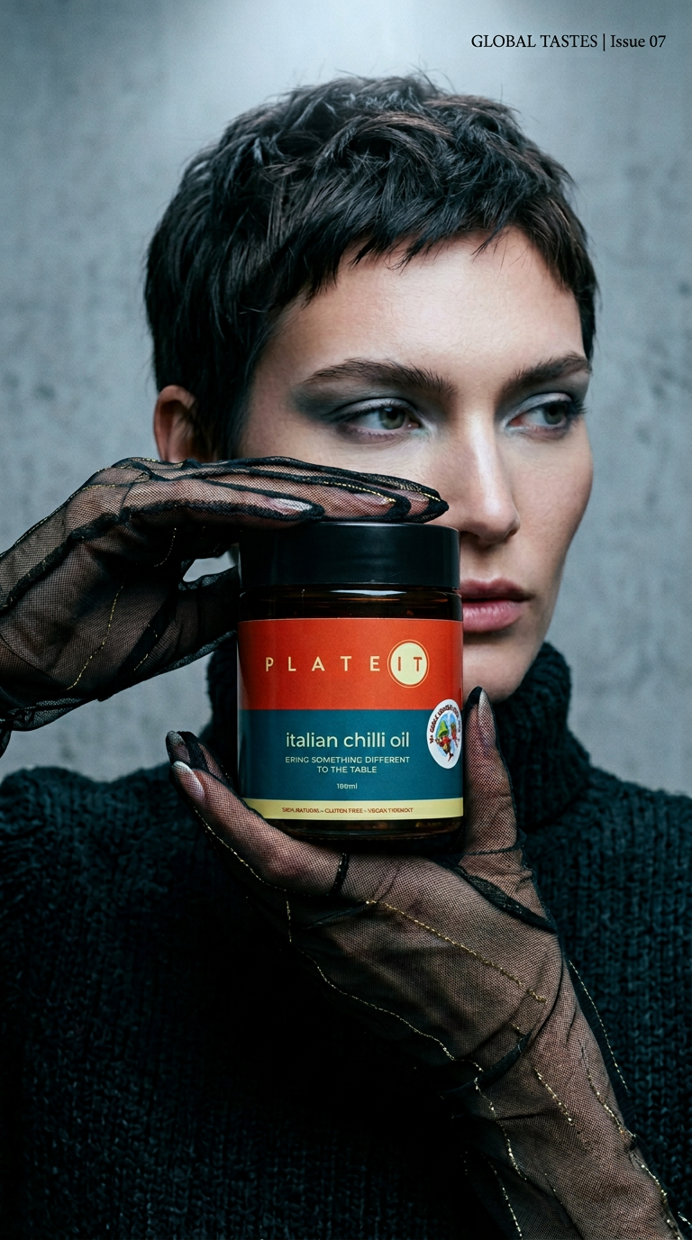 AI product shot of Italian Chilli Oil