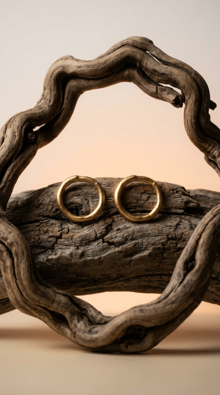 AI product shot of AMADO earrings