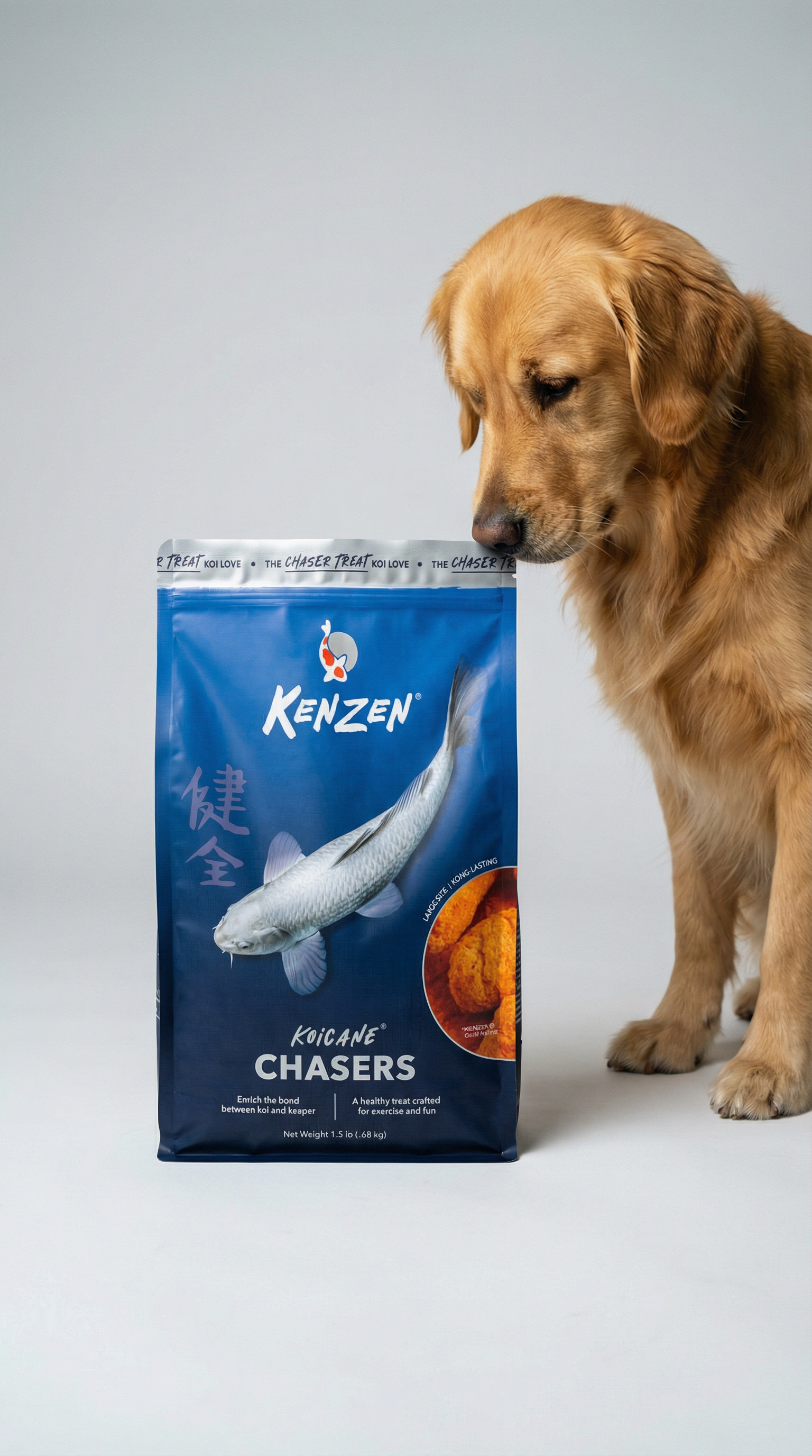 AI product shot of KoiCane – Chasers Treats