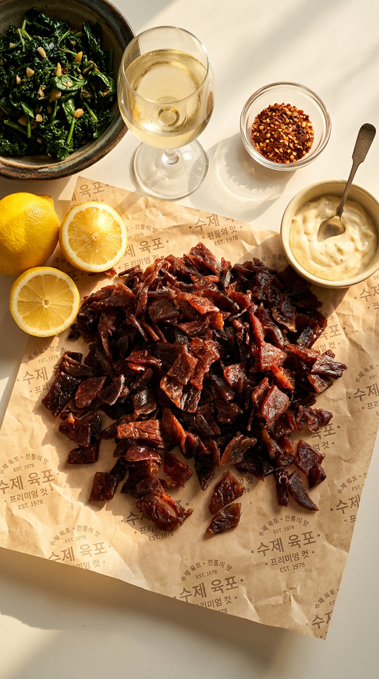 AI product shot of [한입팩] 간편육포 선물세트