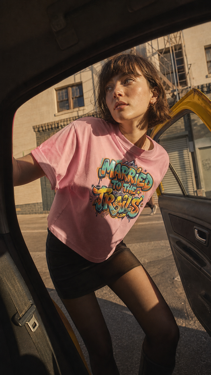 AI product shot of Married to the Trails Women’s Crop Top