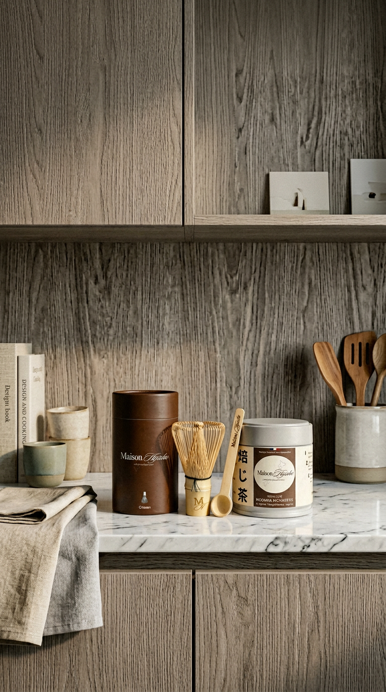 AI product shot of COFFRET HOJICHA SIGNATURE