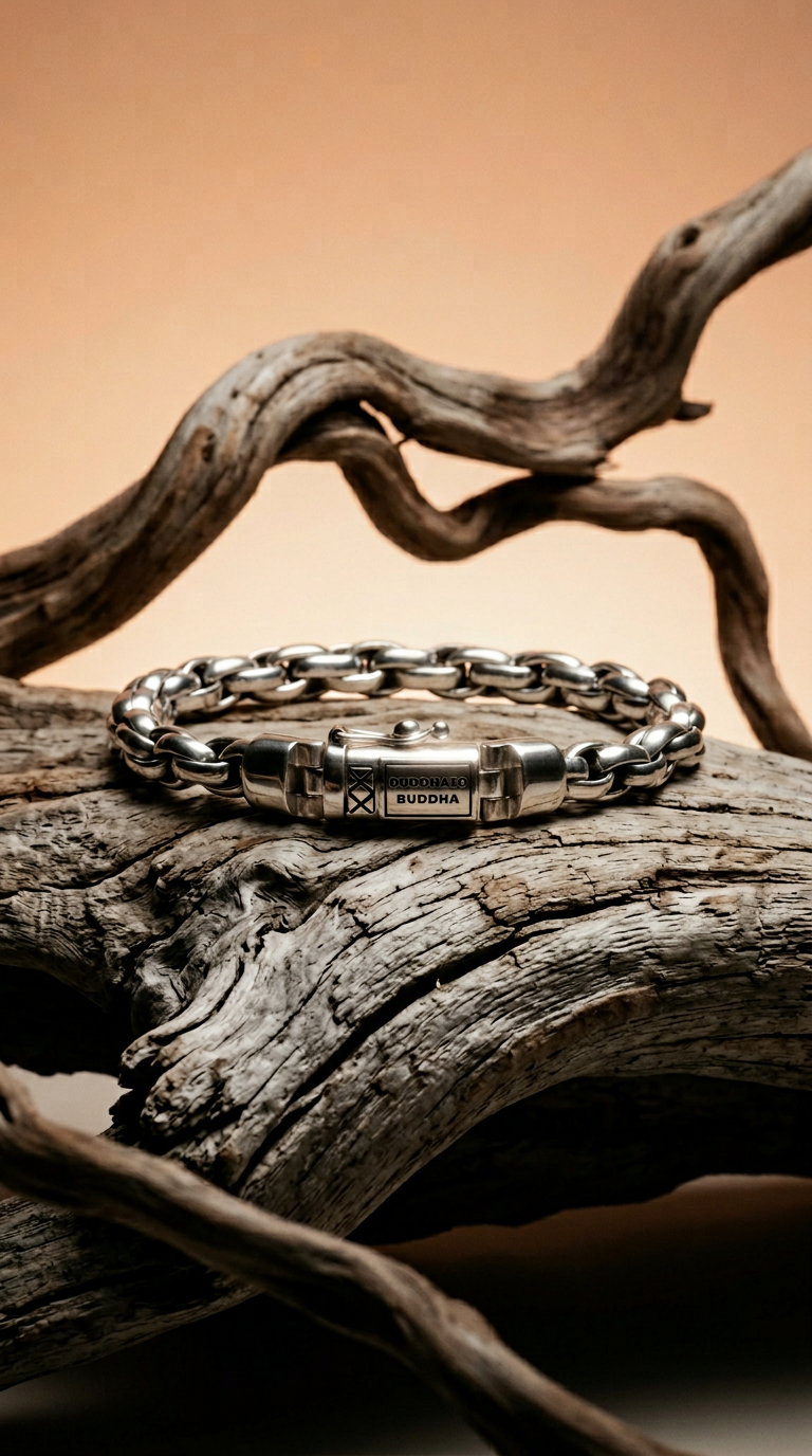 AI product shot of Armband Venetian XS Twist Zilver