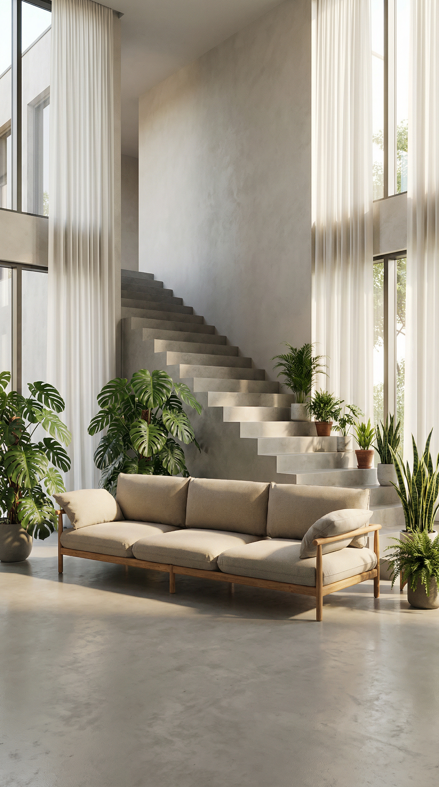 AI product shot of TIBBO 3er Sofa