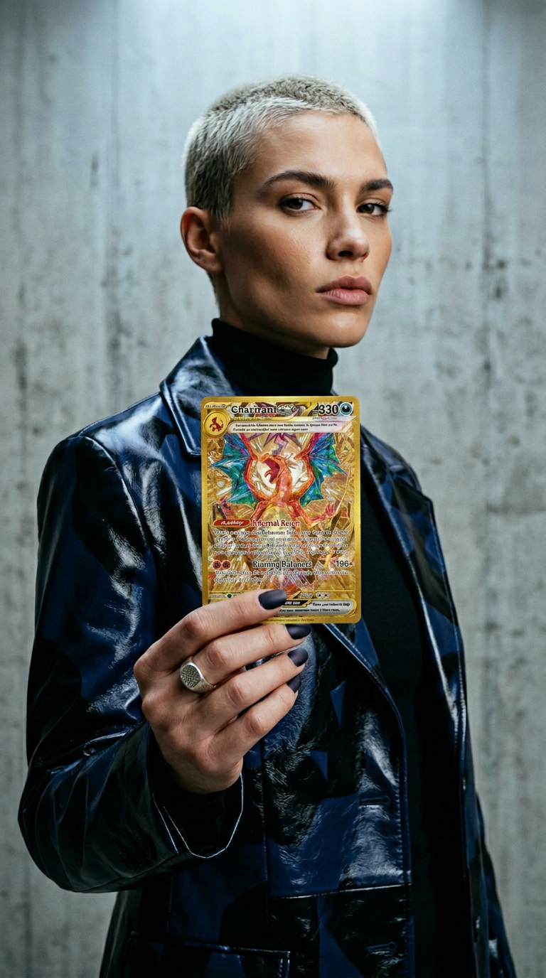 AI product shot of Charizard ex - Special Illustration Rare SV03: Obsidian Flames 223/197 NM