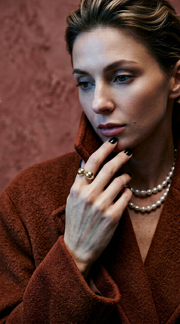 AI product shot of LOUPE Ring - Skye - Yellow Gold