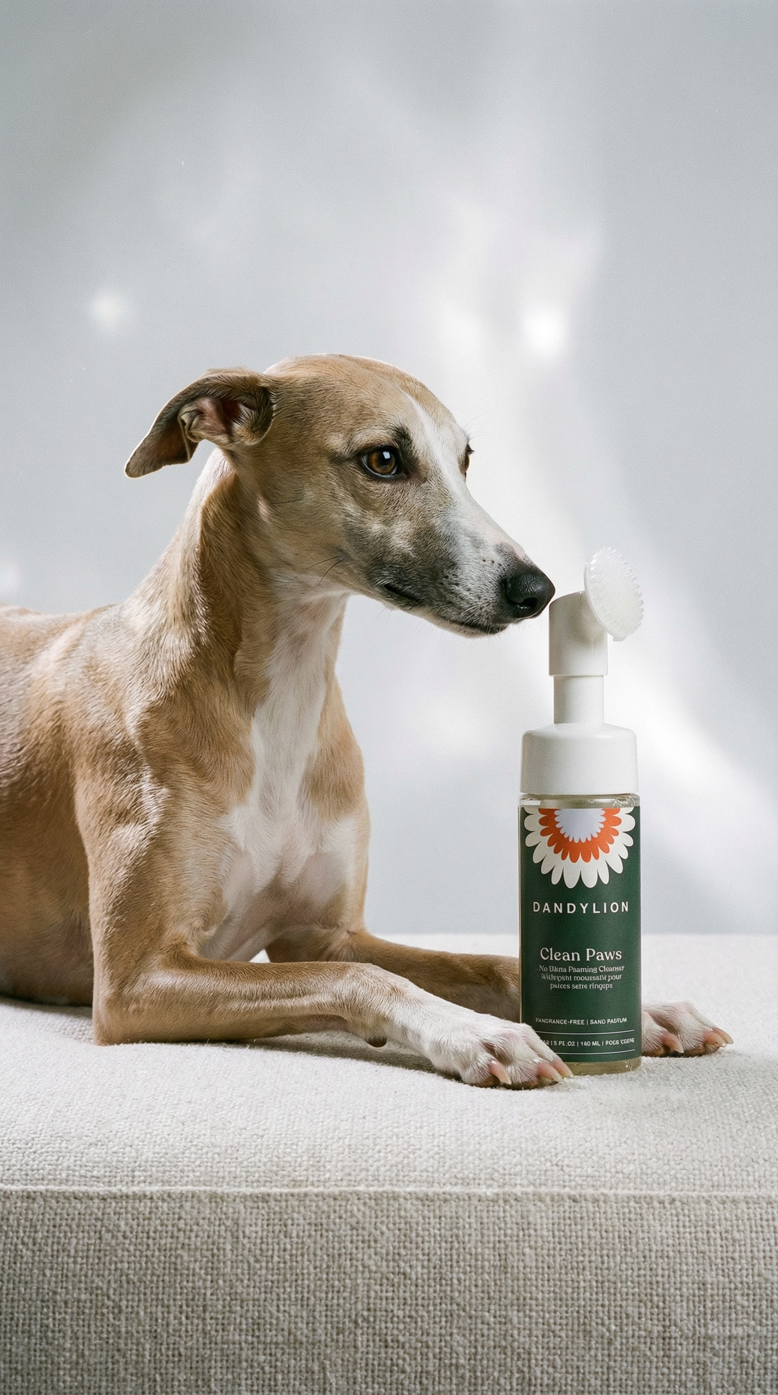 AI product shot of Clean Paws No-Rinse Foaming Cleanser