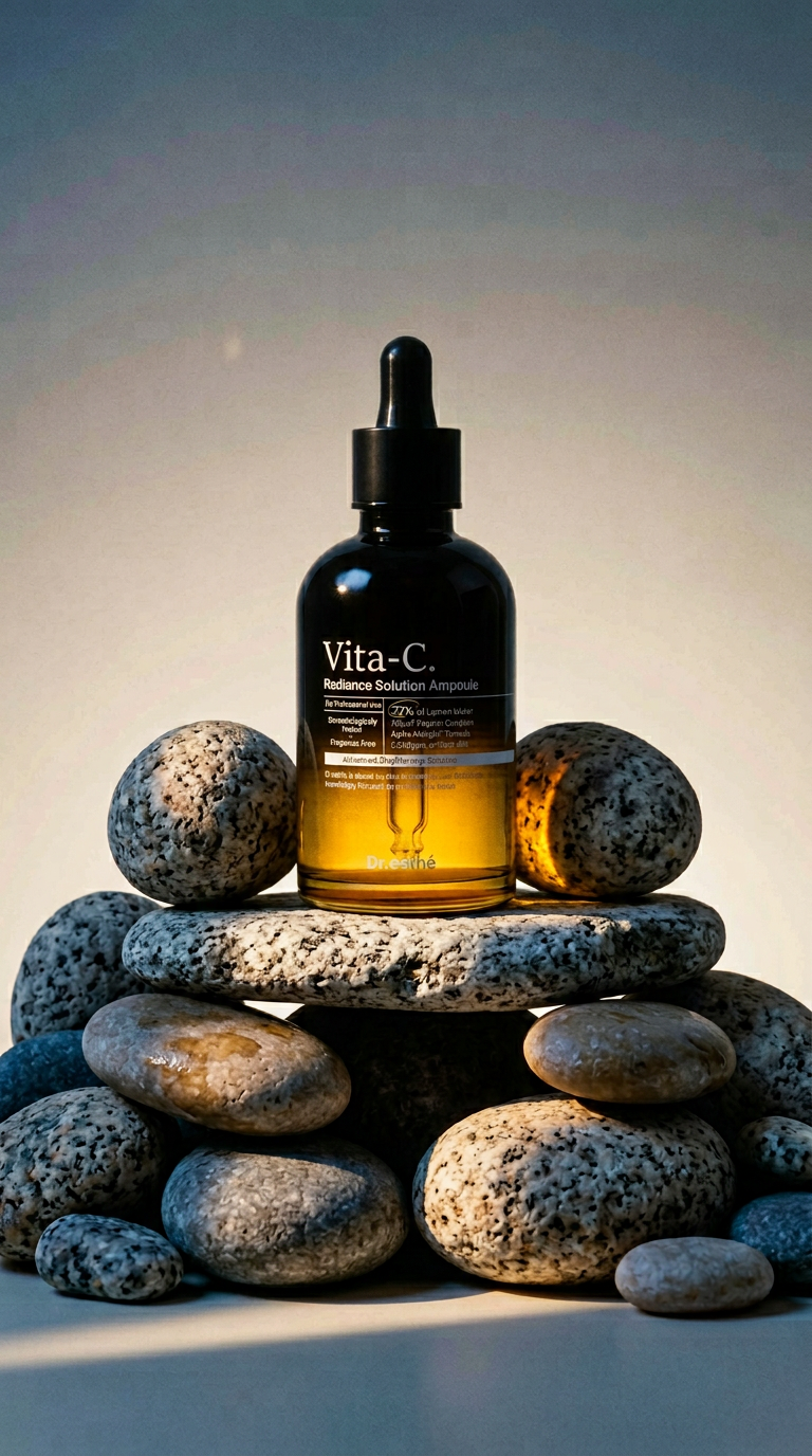 AI product shot of Dr. esthé Vita-C Radiance Solution Ampoule