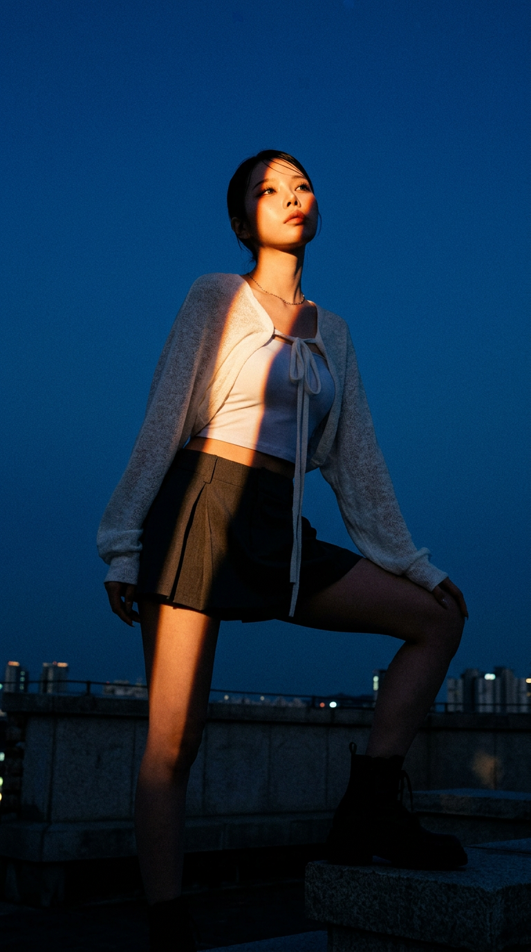 AI product shot of Strap Bolero Knit Cardigan OS409