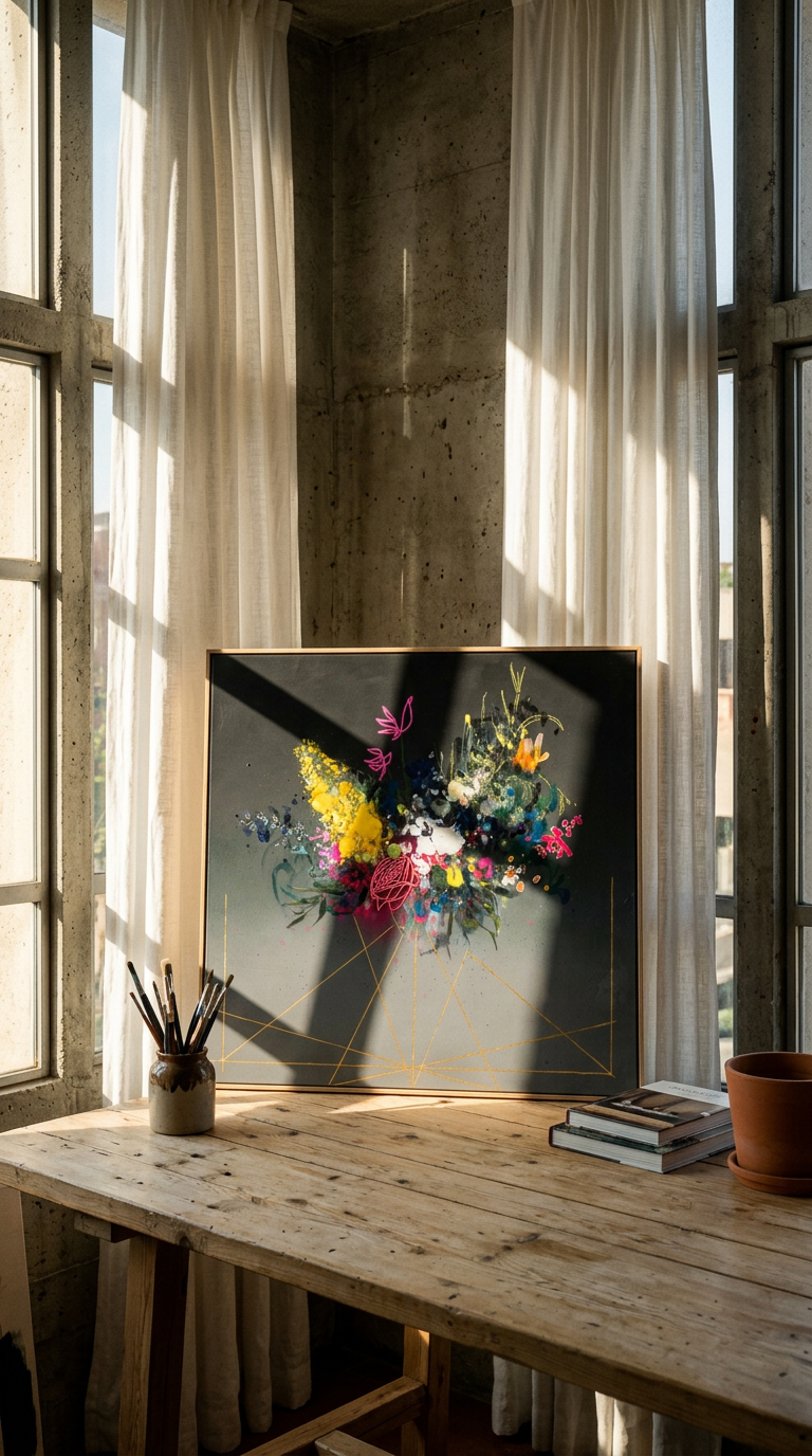 AI product shot of Shimmering Blossom