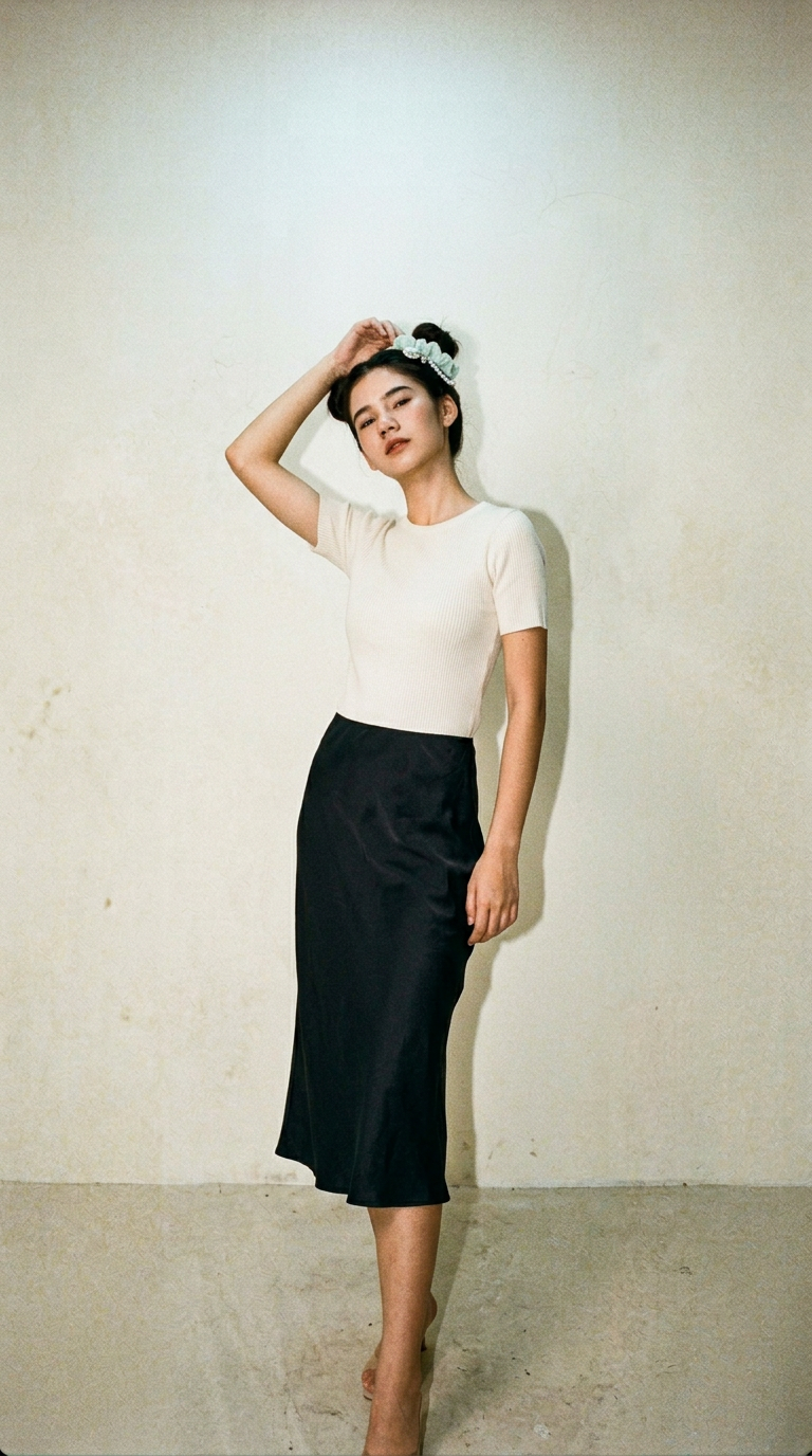 AI product shot of oddBi Sea You Shine Hair Scrunchie SET