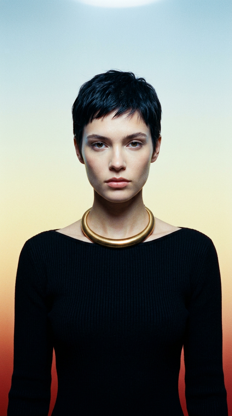 AI product shot of Torque Necklace