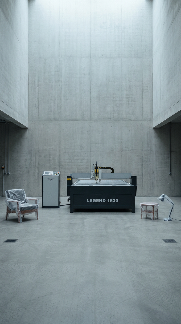 AI product shot of Economical Table CNC Plasma Cutting Machine Legend B5II