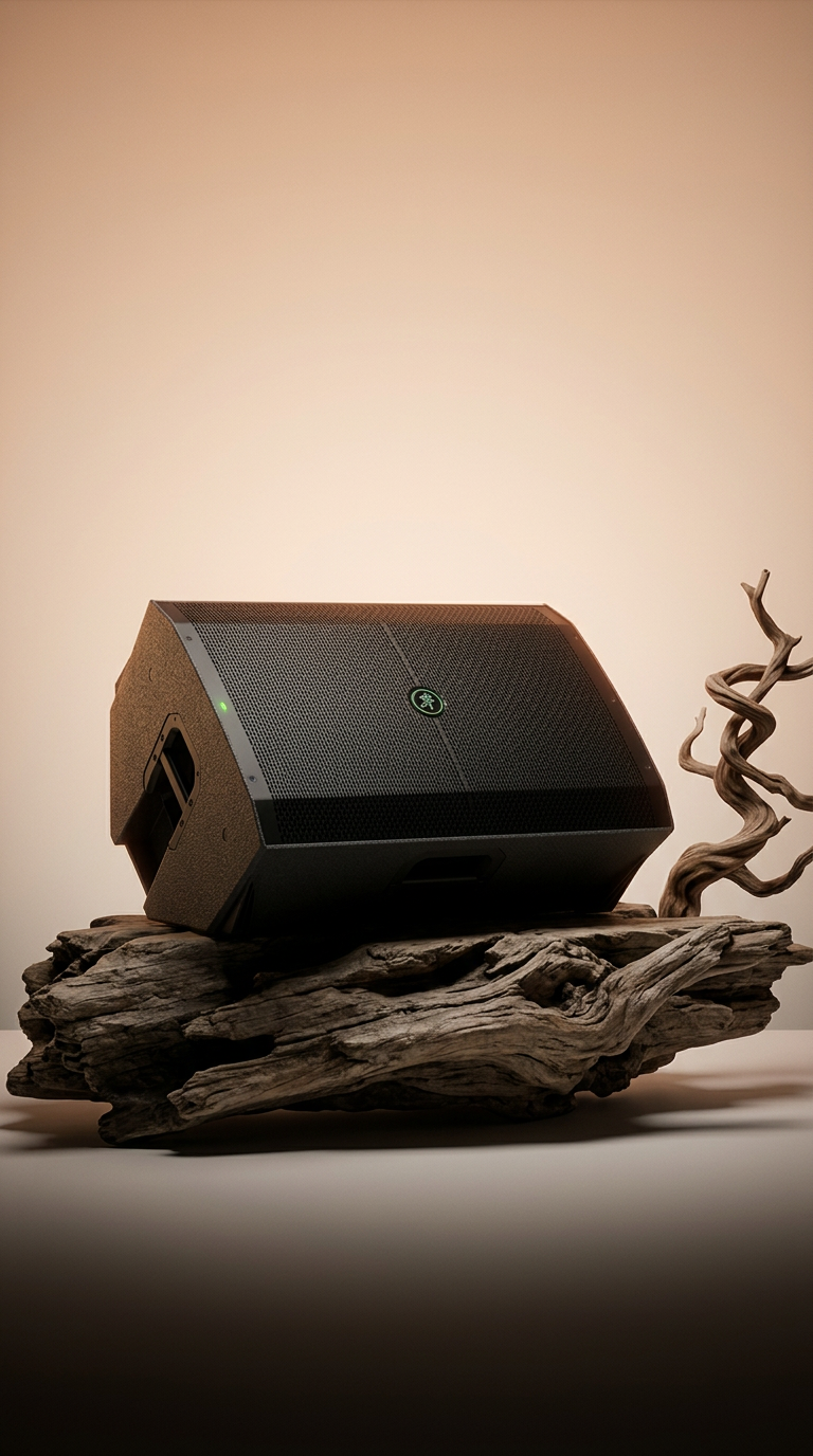 AI product shot of Mackie Thump215 15" 1400W Powered Auxiliary Loudspeaker (Black)