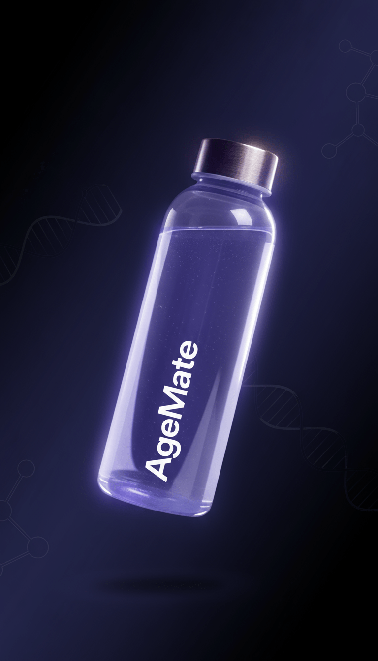 AI product shot of AgeMate Daily Longevity Blend