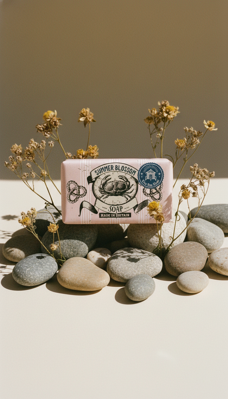 AI product shot of Summer Blossom soap - 190g