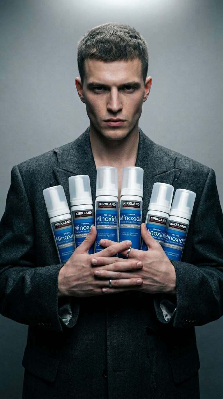 AI product shot of Kirkland Foam 5% for Men - 6 Month Supply